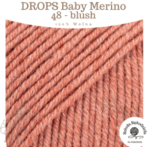 Drops Baby Merino 48, blush, Szkoła Rękodzieła za Miastem