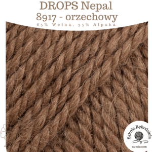 Drops Nepal, 8917, orzechowy, Szkoła Rękodzieła za Miastem