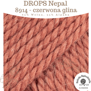Drops Nepal, 8914, czerwona glina, Szkoła Rękodzieła za Miastem