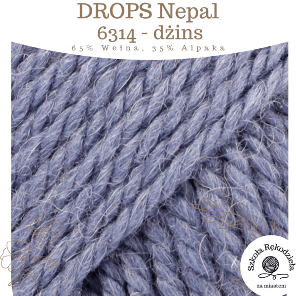 Drops Nepal, 6314, dżins, Szkoła Rękodzieła za Miastem