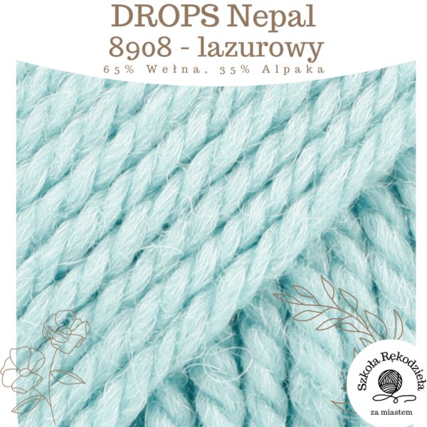 Drops Nepal, 8908, lazurowy, Szkoła Rękodzieła za Miastem
